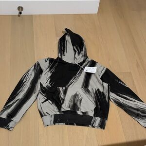 Helmut Lang Black and Gray Hoodie